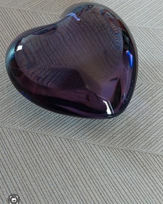 Ferma carte cuore cristallo Baccarat