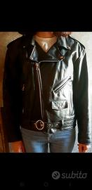 Giacca chiodo in pelle 