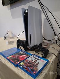Playstation 5 disco +2 controller + 3 giochi