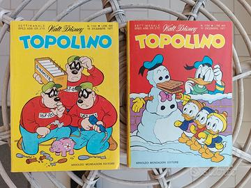 Topolino numeri 1150 e 1151 completi di inserti 