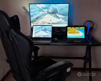 Kit Postazione Gaming + Monitor HP + Sedia Gaming
