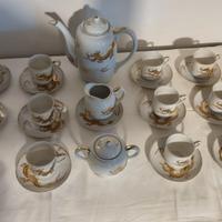 Set caffè Dragonware litofania Geisha - 12 pers.