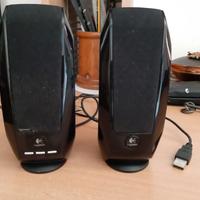 Casse acustiche per pc logitech con entrata usb