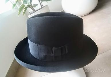 Cappello Borsalino nero vintage