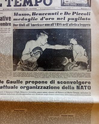 giornale Il tempo del 06/09/1960