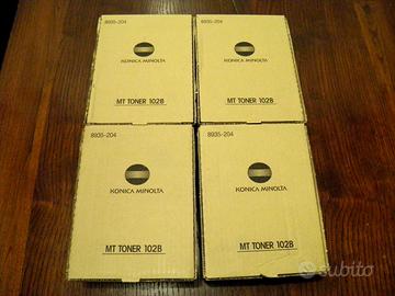 4X toner Konica Minolta MT 102B per fotocopiatrice