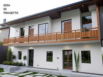 CASA DI TESTA TRICAMERE CON ORTO DI PROPRIETA'