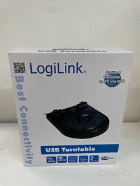 Giradischi USB Logilink con Speaker, Uscita RCA e