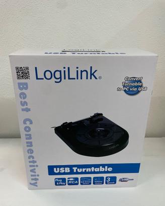 Giradischi USB Logilink con Speaker, Uscita RCA e