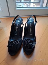 Sandali nuovi neri Renato Balestra n.38 