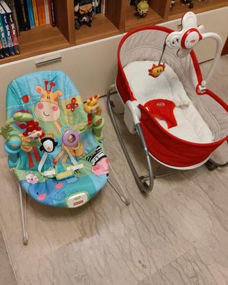 Culla reclinabile, sdraietta, seggiolino isofix