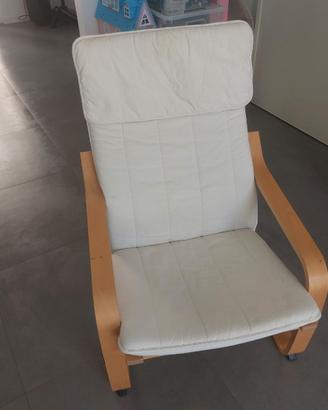 Poltrona IKEA POÄNG – struttura in betulla