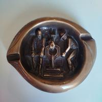 Posacenere artistico in bronzo massiccio