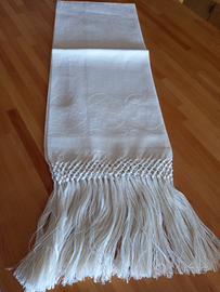 Asciugamano viso in fiandra da corredo antico