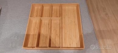 portaposate bambù chiaro 52x50 ikea