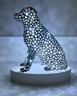 Lampada led realizzazione artigianale