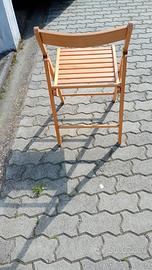sedie pieghevoli legno