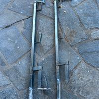 Palo ringhiera cantiere a morsetti