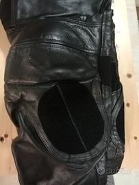 Pantaloni moto pelle uomo