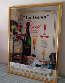 Specchio Pubblicitario Vintage la versa  Pinot