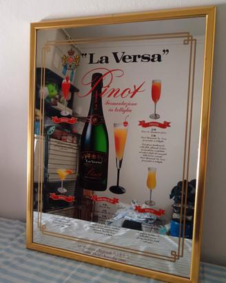 Specchio Pubblicitario Vintage la versa  Pinot