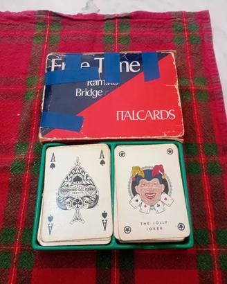 Carte da Bridge/Ramino Italcards-dal negro del  65
