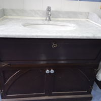 Mobile bagno in legno noce