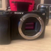 Sony a6400 solo corpo macchina e 2 batterie