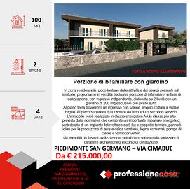Bifamiliare in costruzione con giardino