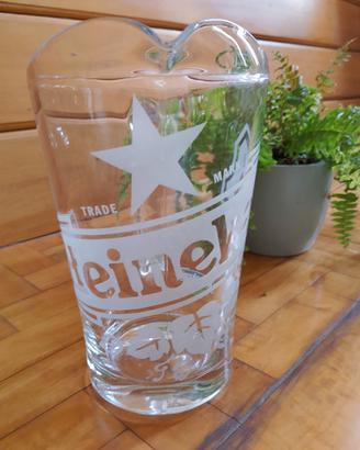 Caraffa Birra Heineken in Vetro Satinato 1,5L da 