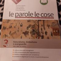 libro scolastico Le parole le cose