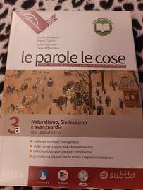 libro scolastico Le parole le cose