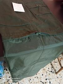 PANTALONE NUOVO VERDE TG.54 CON ANTI PIOGGIA 