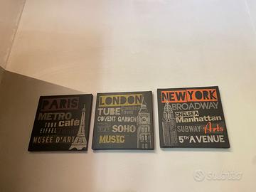 set quadri vintage