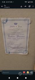 QUADRO ROMANO MUSSOLINI CERTIFICATO 