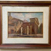 Quadro olio su tela. Rinaldo Caressa.