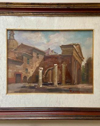 Quadro olio su tela. Rinaldo Caressa.
