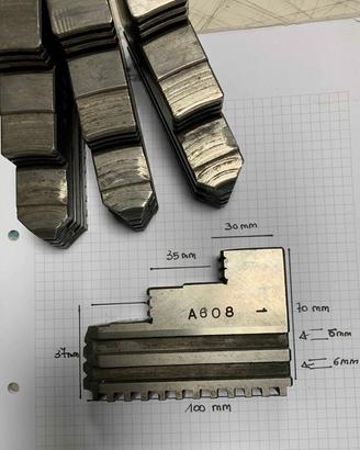 Griffe rovesce per mandrino - DOPPIA GUIDA