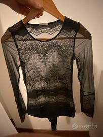 Maglia trasparente nera intimissimi hotsell