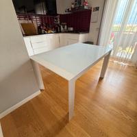 Tavolo allungabile bianco serie WOOD