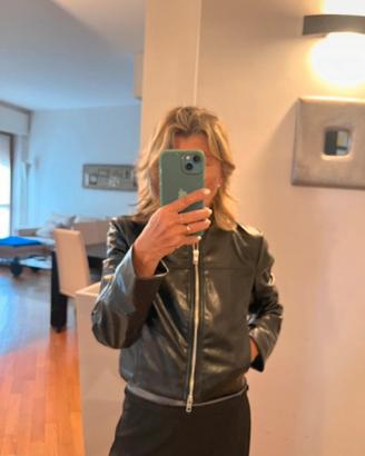 Giubbino biker in finta pelle di Zara