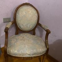 Poltrona vintage celeste