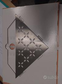 Mensola doccia in acciaio inossidabile spazzolato