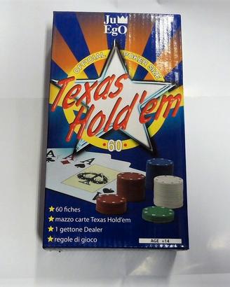 Set Poker hold'em con gettone dealer MAI USATO