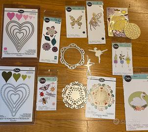 Sizzix lotto di fistelle nuove e seminuove