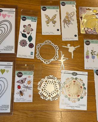 Sizzix lotto di fustelle nuove e seminuove