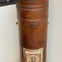 Stufa-scaldabagno-caldaia in rame a legna