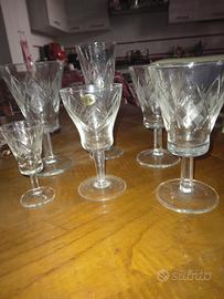 bicchieri cristallo anni 40