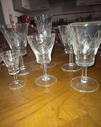 bicchieri cristallo anni 40