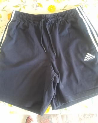 Pantaloncini Adidas uomo blu- TG M- in cotone